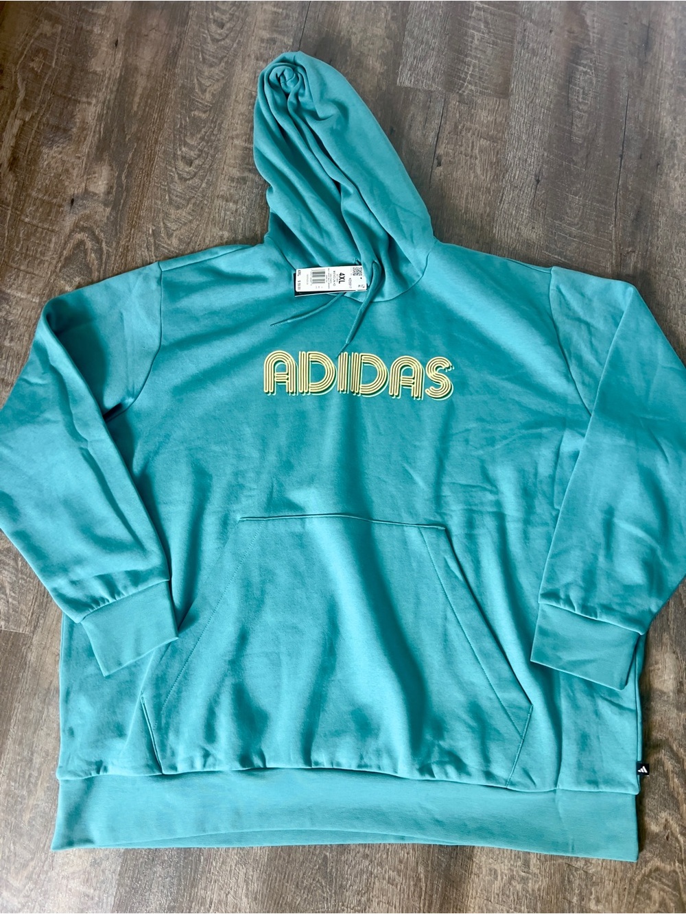 Adidas Men's Fleece Active Hoodie-Size 4XL